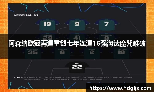 阿森纳欧冠再遭重创七年连遭16强淘汰魔咒难破